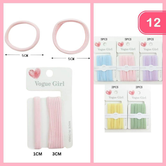Pastel HAIR TIES (12 UNITS)