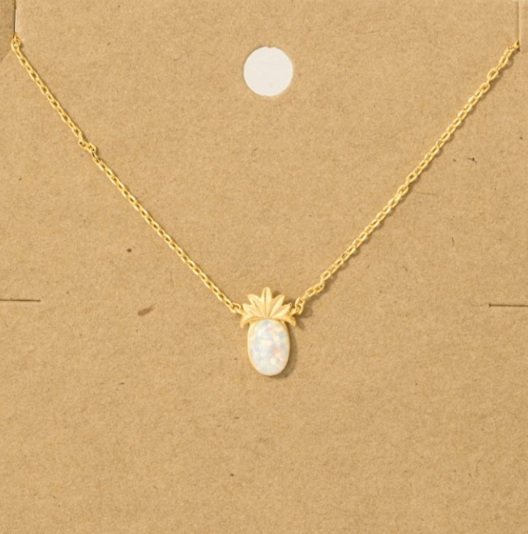 Sweet Pineapple Pendant Necklaces